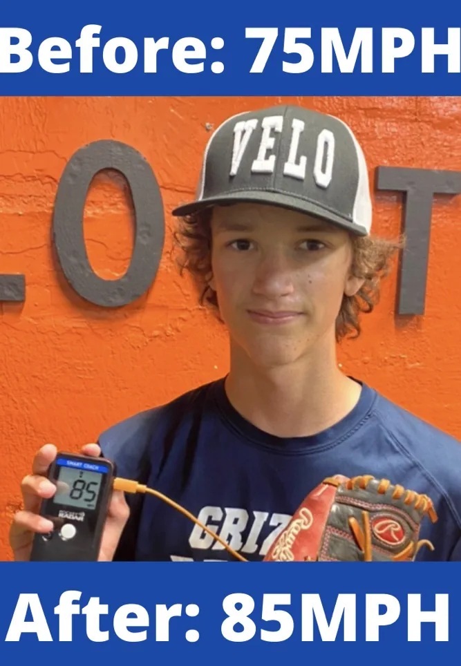 Velocity gain from 75 MPH to 85 MPH